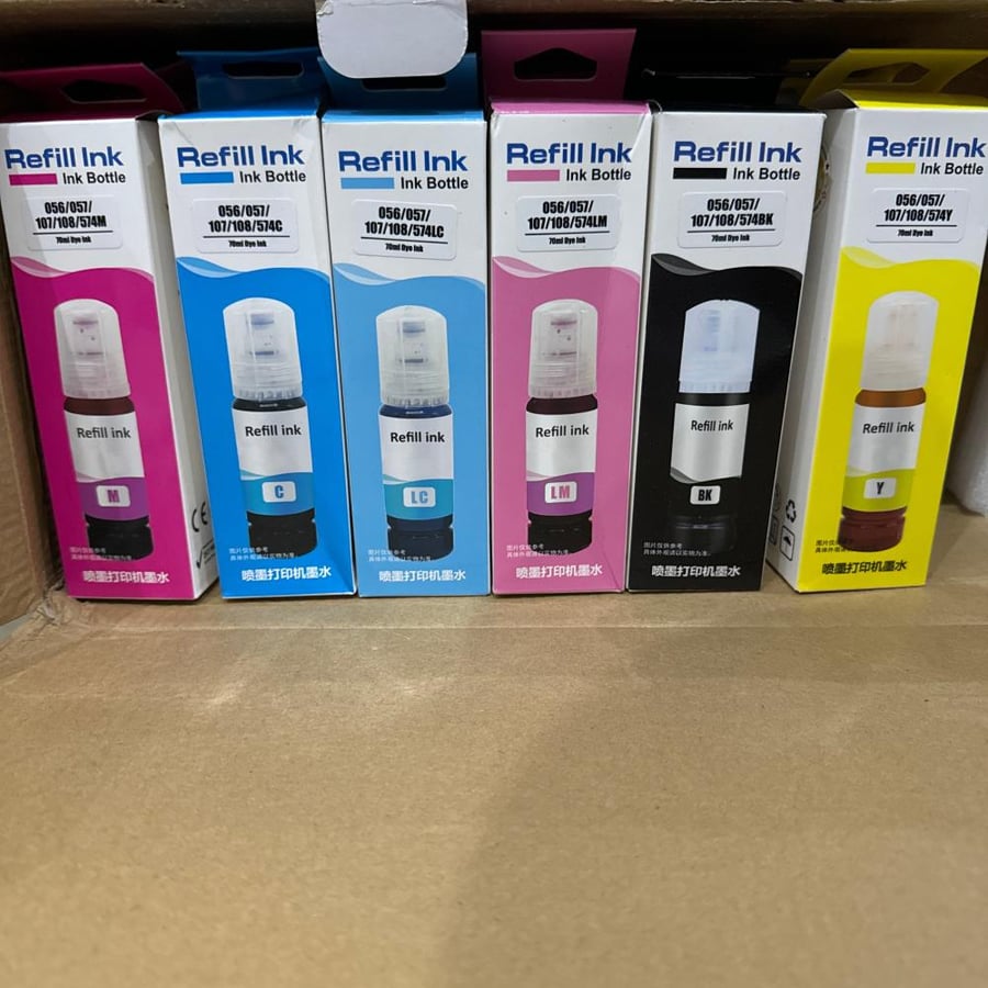 حبر طابعة ايبسون  6 احبار  l18050 و L8050