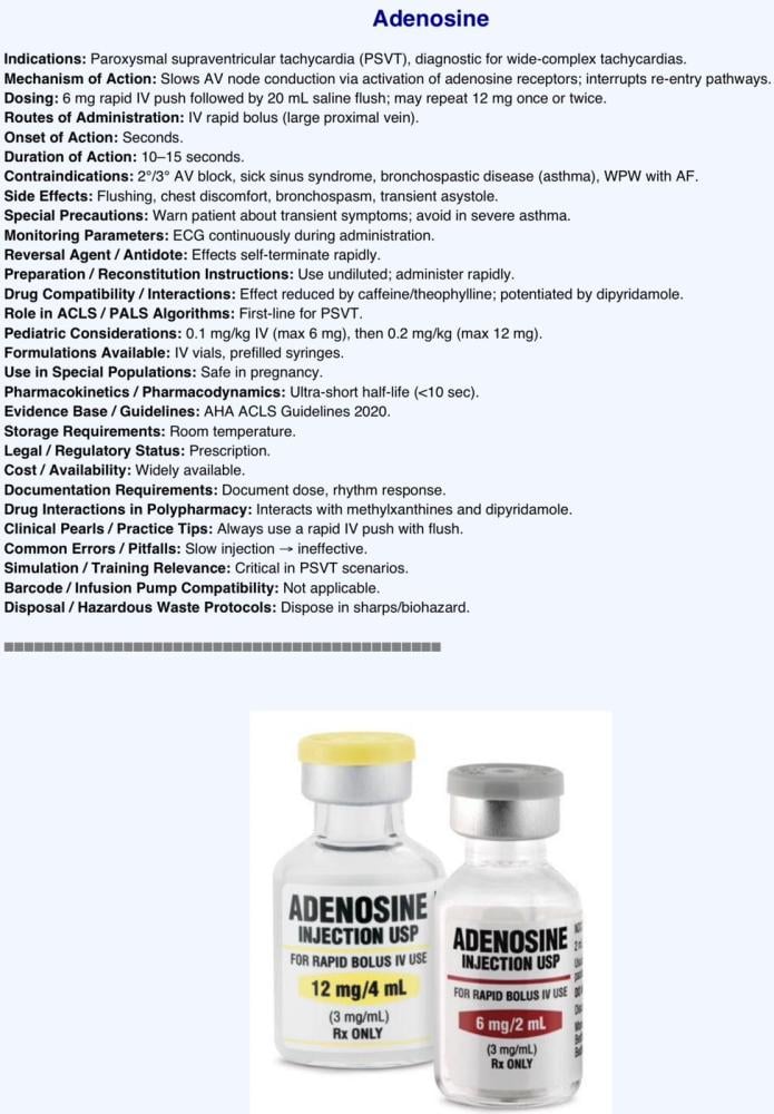 Emergency Drug Profile - ALL IN ONE