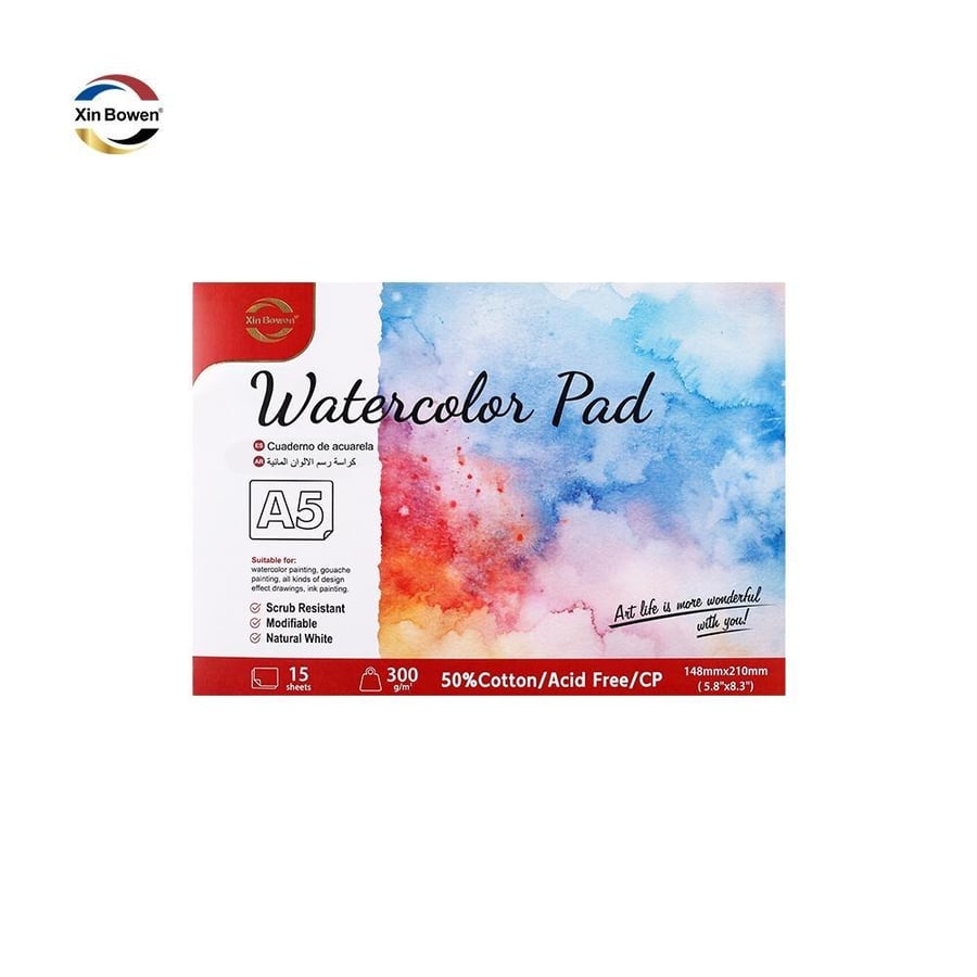 كراسة رسم الوان مائية 300g