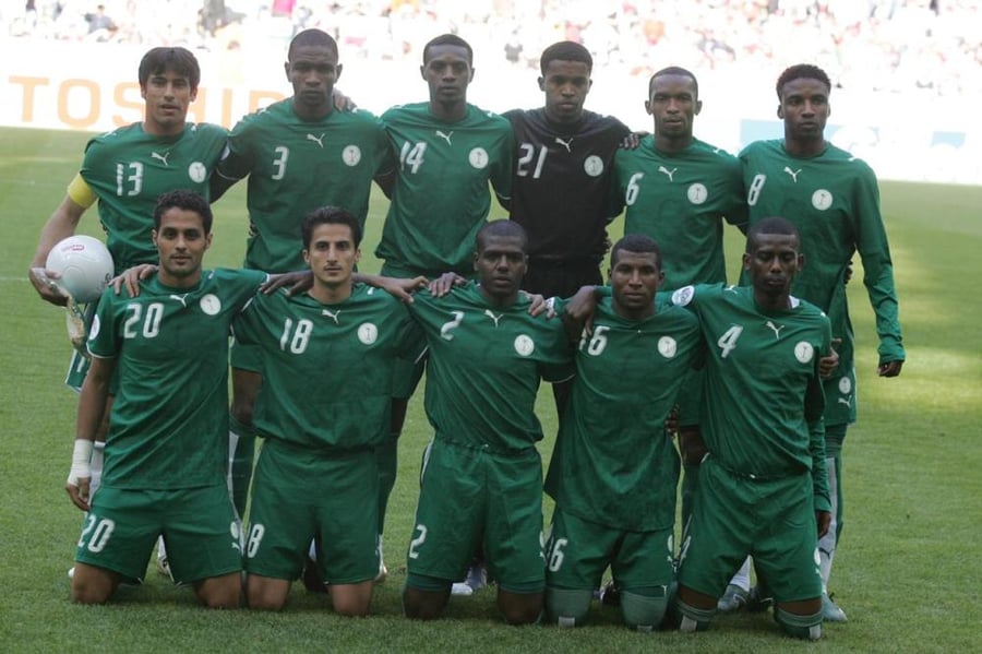 تيشيرت المنتخب السعودي مونديال 2006 اخضر
