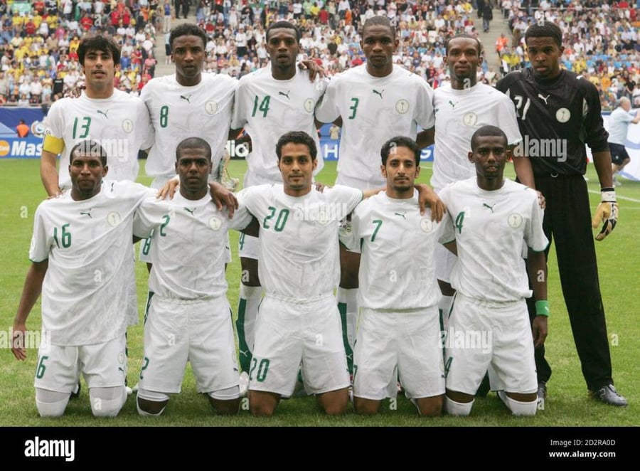 تيشيرت المنتخب السعودي مونديال 2006 ابيض