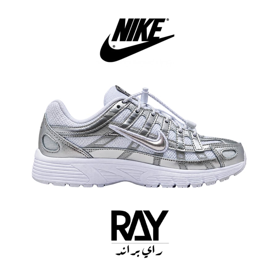 شوز نايك بي - ٦٠٠٠ ابيض فضي - NIKE P-6000 White Silver