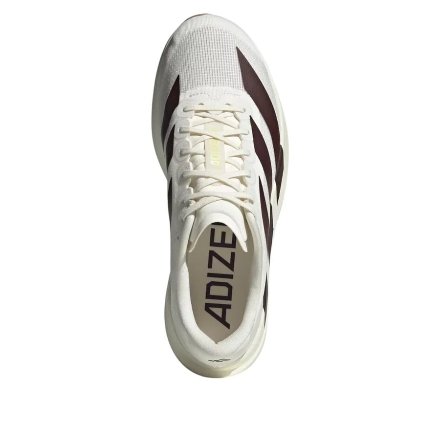 شوز اديزيرو ايفو اس ال اديداس ابيض خطوط بني غامق ( سوبر ماستر ) ADIDAS ADIZERO EVO SL WHITE / BROWN