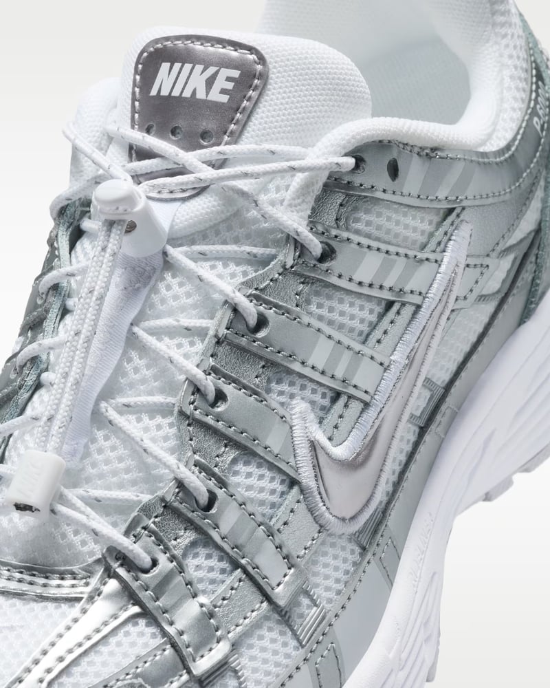 شوز نايك بي - ٦٠٠٠ ابيض فضي - NIKE P-6000 White Silver