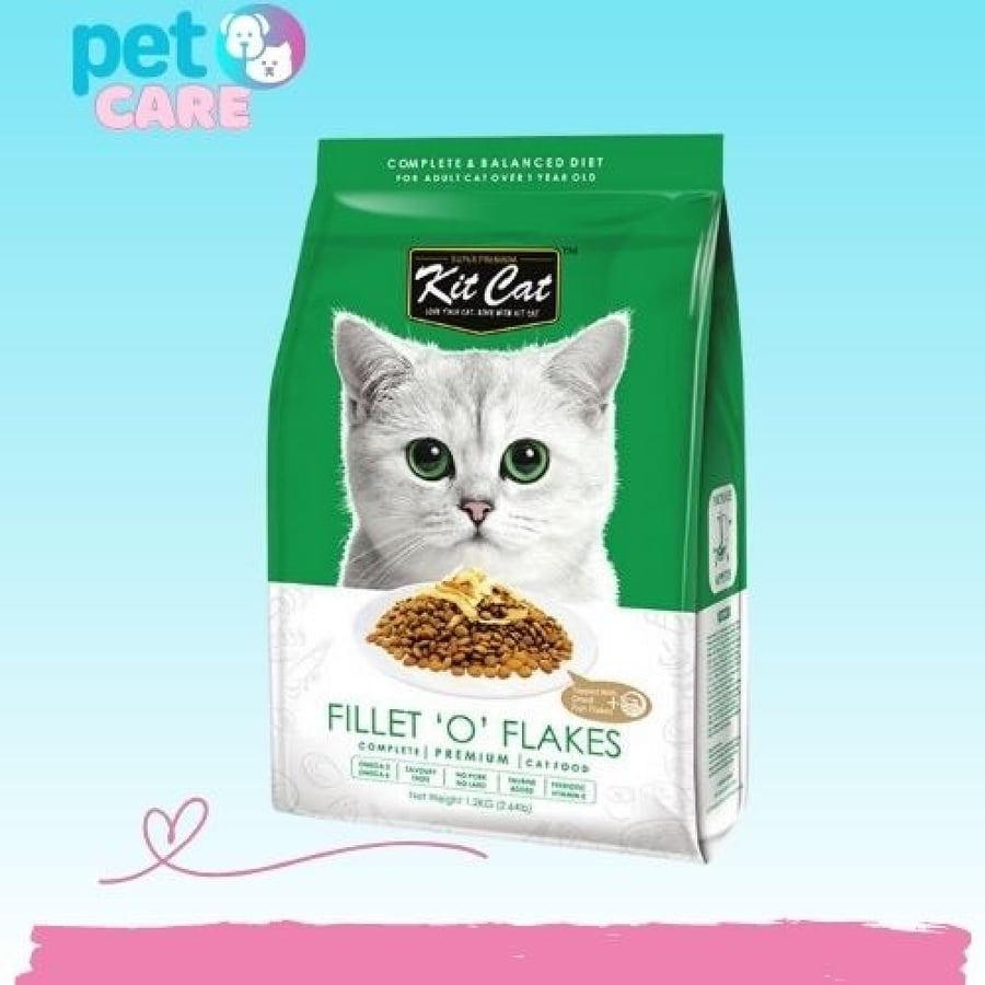 كت كات طعام جاف للقطط فيليت او فليكس لفتح الشهية 1.2 kg