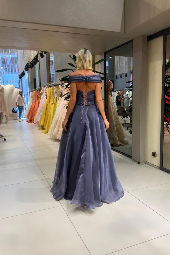Elegant navy dress