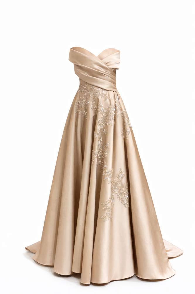 Elegant beige dress