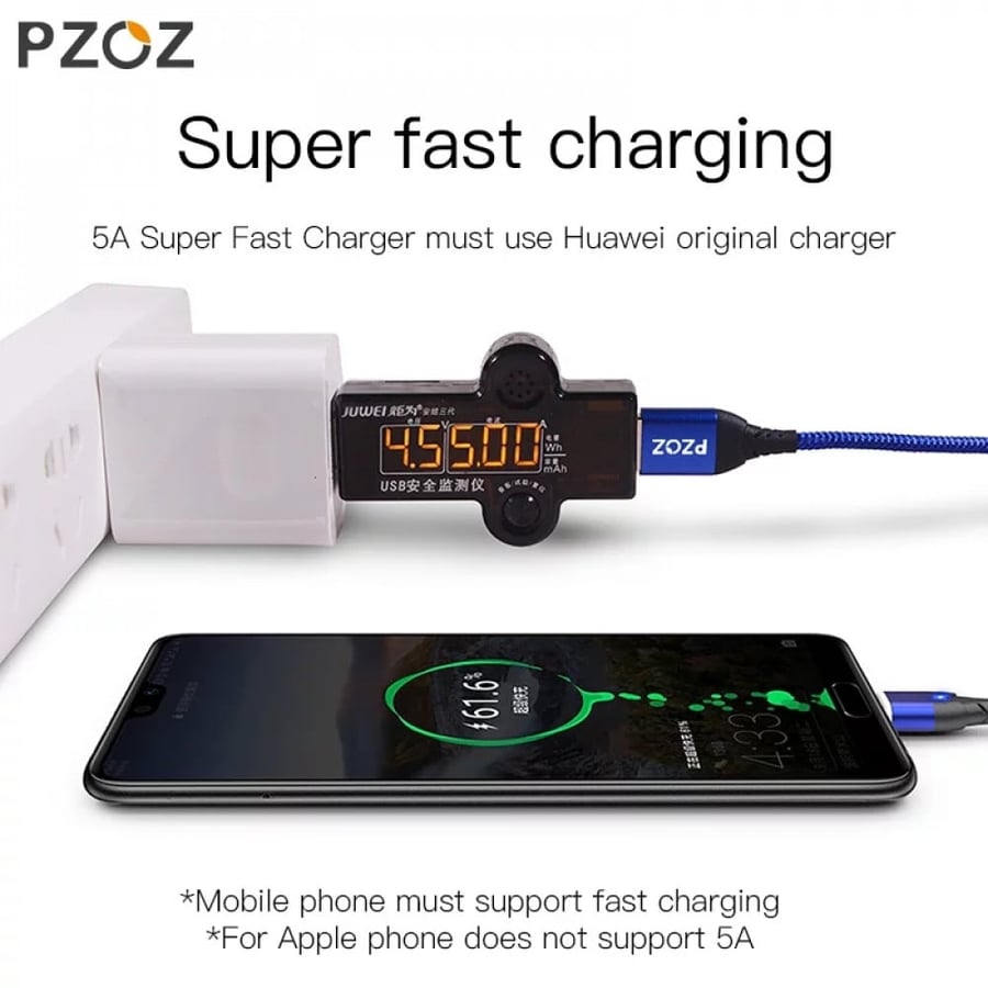 PZOZ | SuperCharge Magnetic Lightning Cable | 5A 1M