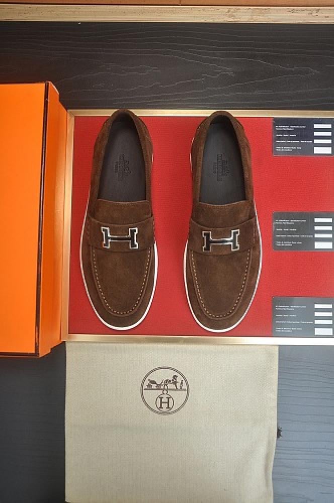 حذاء هيرمس Hermès Suede Loafer