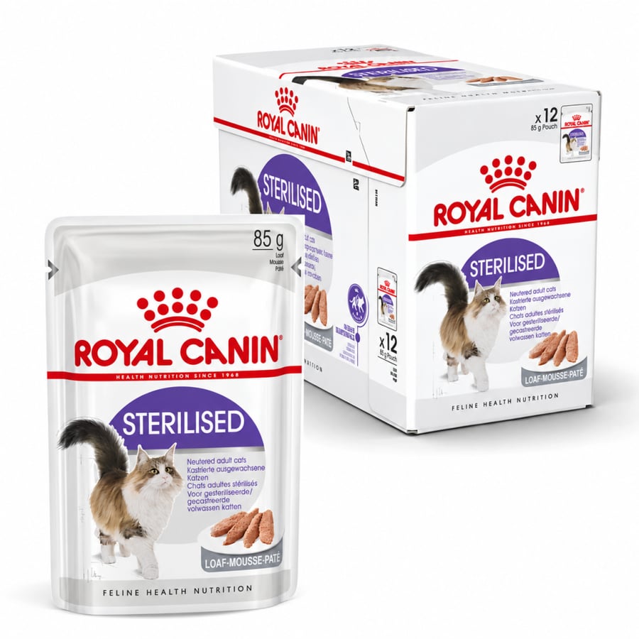 Box Royal Canin Sterilized Cat wet Food with Gravy, 12 pouches