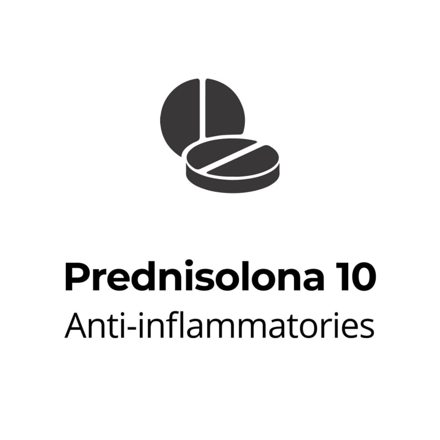 حبوب مضادة للحساسية للقطط والكلاب Prednisolona 10