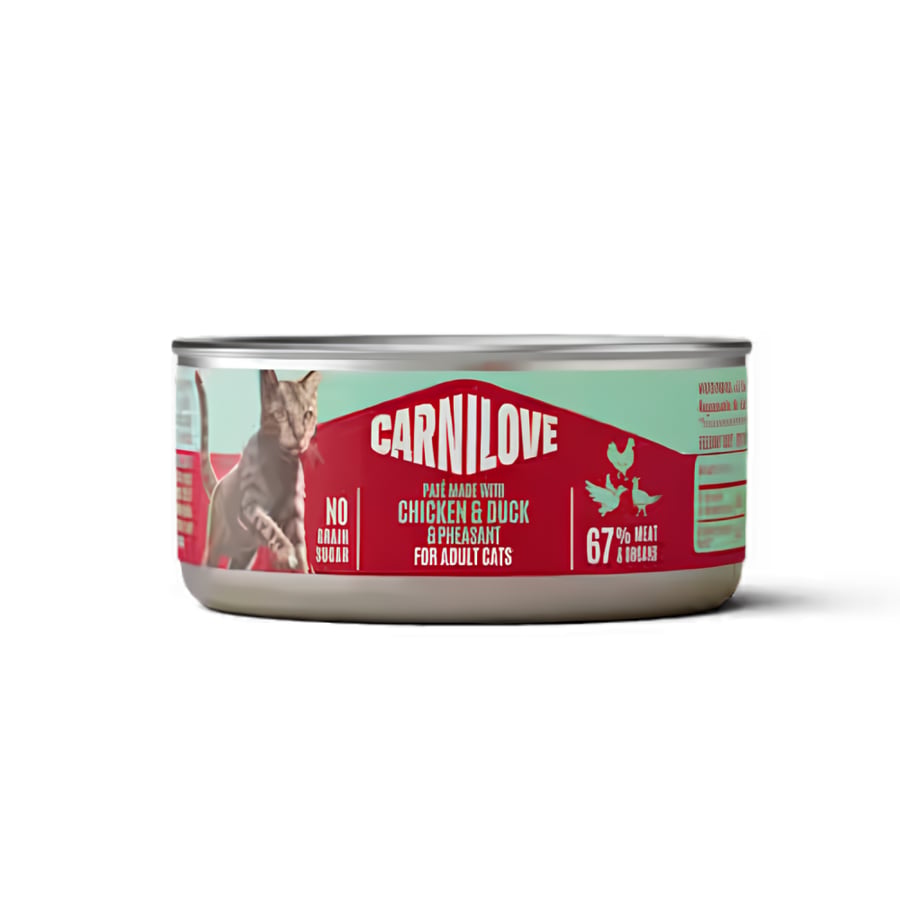 Carnilove Canned Chicken, Duck & Rooster Flavour for Adult Cats 100g