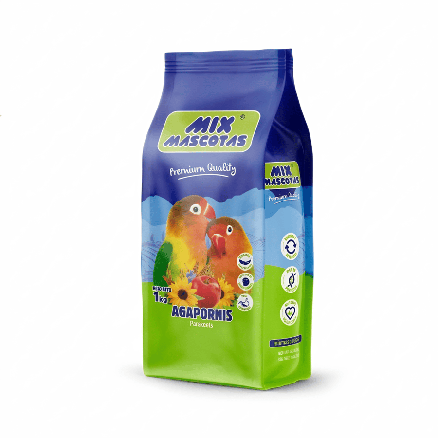 ميكس ماسكوتاس طعام لطيور الكروان والفيشر والروز والكنيور 1kg