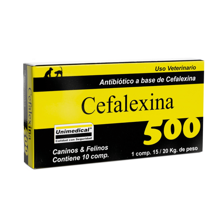 مضاد حيوي لعلاج الالتهابات البكتيرية للقطط والكلاب Cefalexina 500