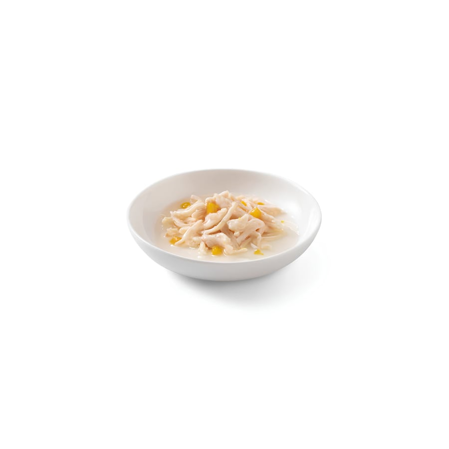 شيزر طعام رطب معلبات شرائح الدجاج مع اليقطين للقطط 50x6جم