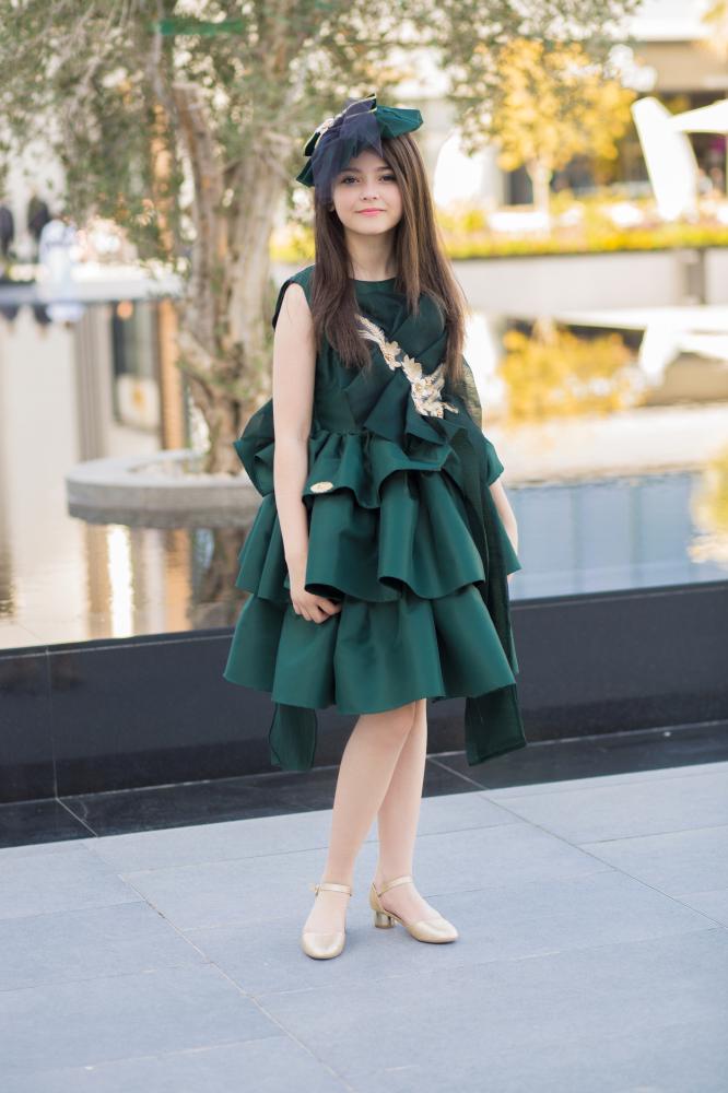 Children's olive dress