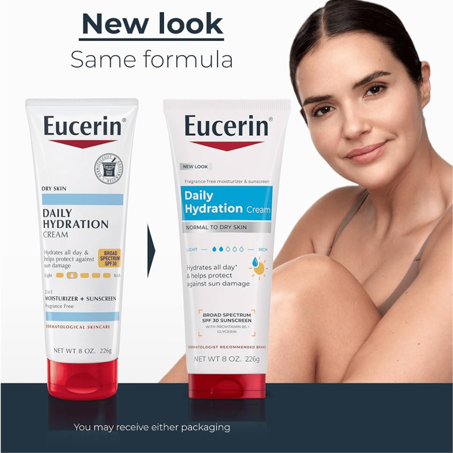 كريم يوسيرين للترطيب اليومي مع حماية SPF 30 خالي من العطور 226 جرام