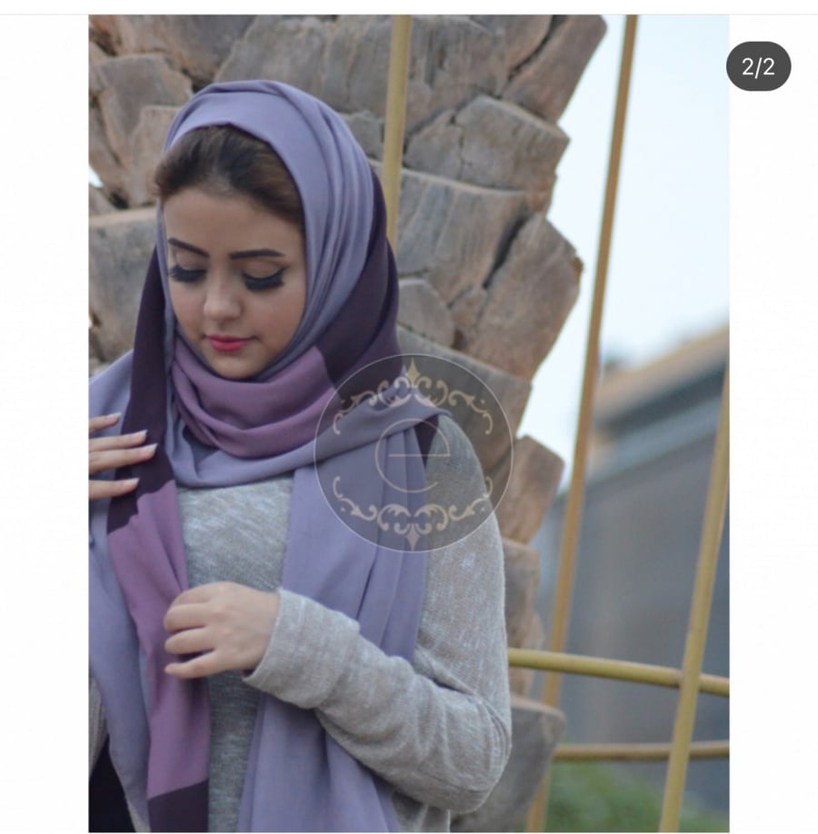 طرحه بوال لون  موف فاتح مع  مع جورجيه ملون