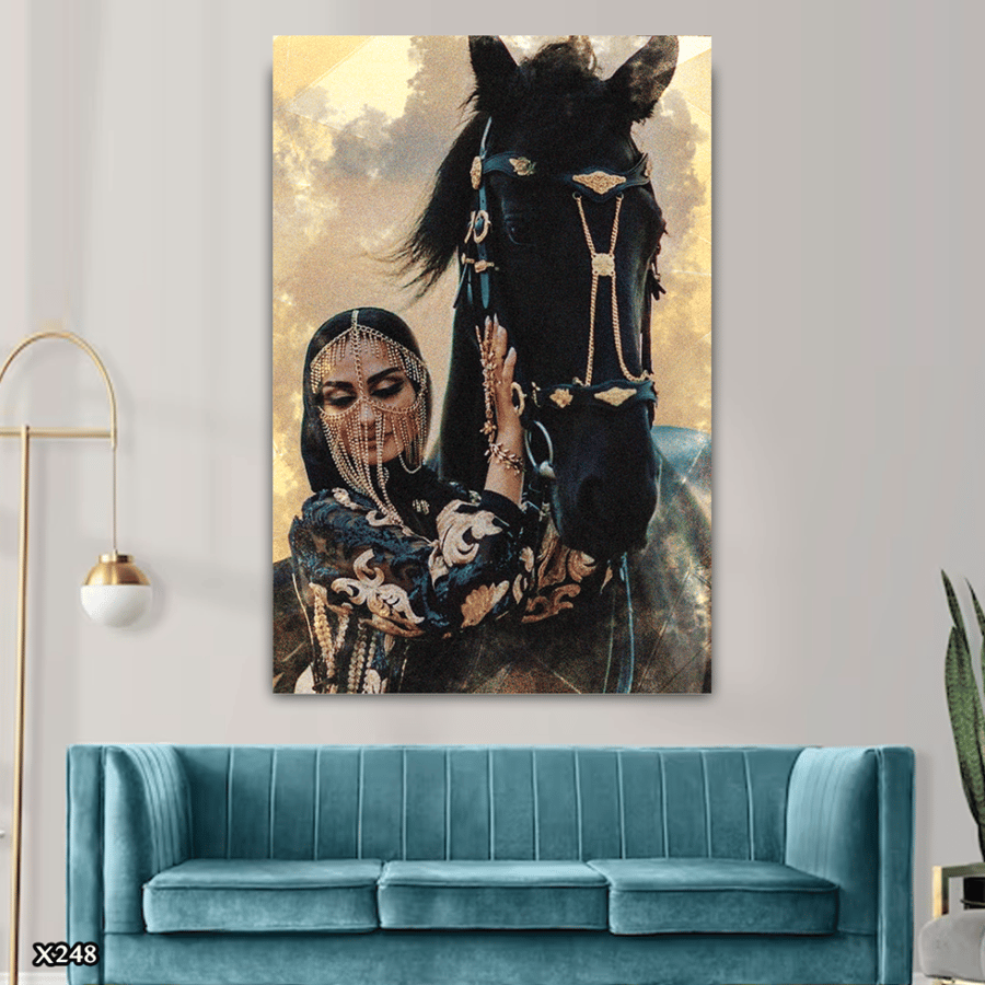 لوحة كانفس بالرسم التجريدي