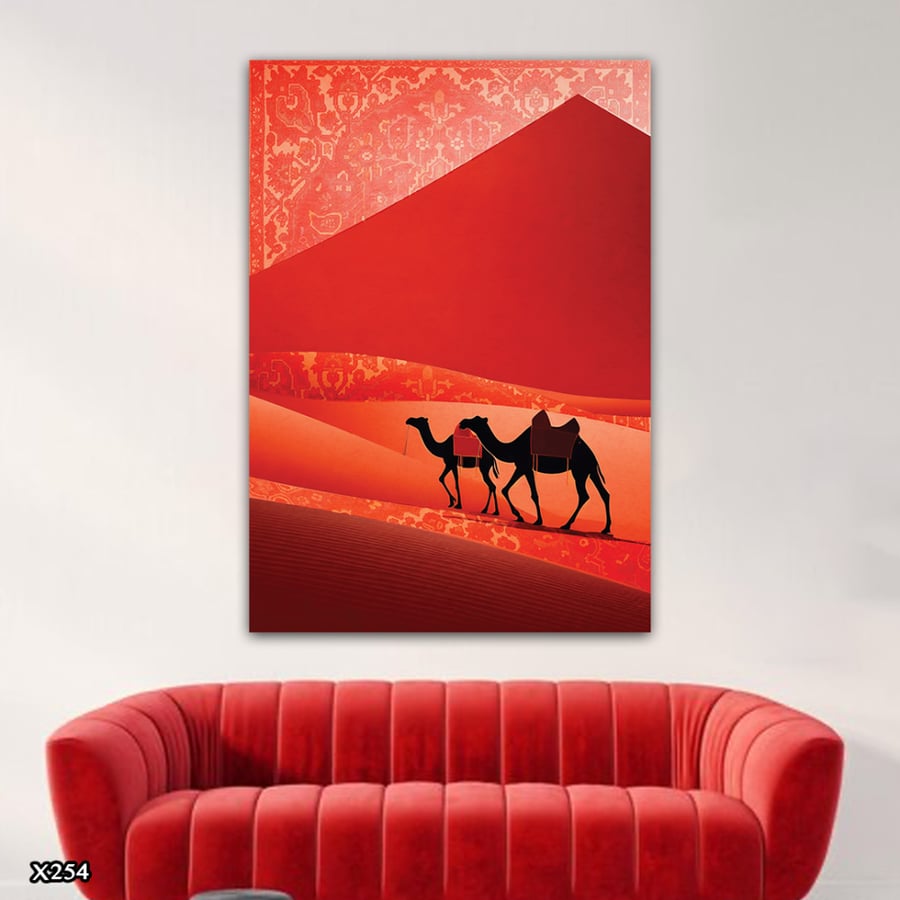 لوحة كانفس بالرسم التجريدي