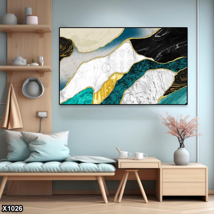 لوحة كانفس رسم تجريدي