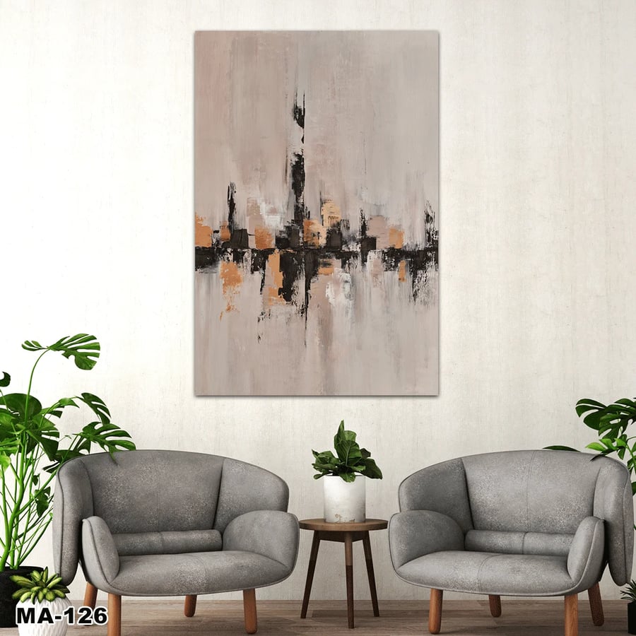 لوحة طبلون مغناطيس رسم تجريدي