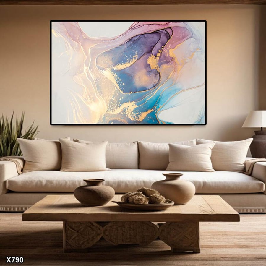 لوحة كانفس رسم تجريدي