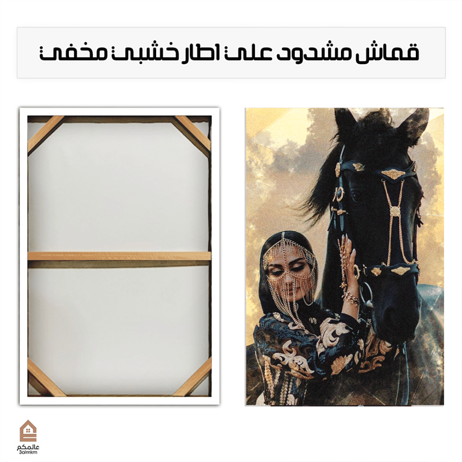 لوحة كانفس بالرسم التجريدي
