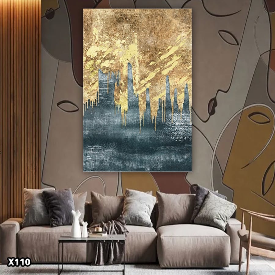 لوحة كانفس رسم تجريدي