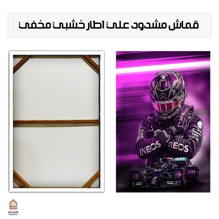 لوحة كانفس لويس هاميلتون