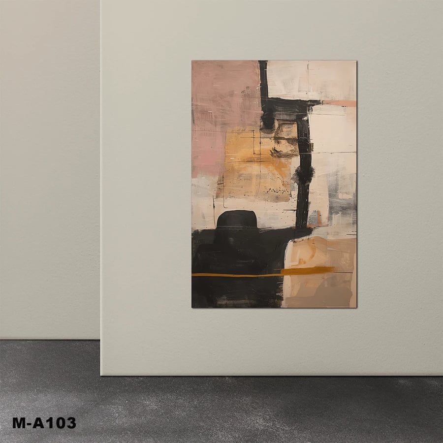 لوحة طبلون مغناطيس رسم تجريدي