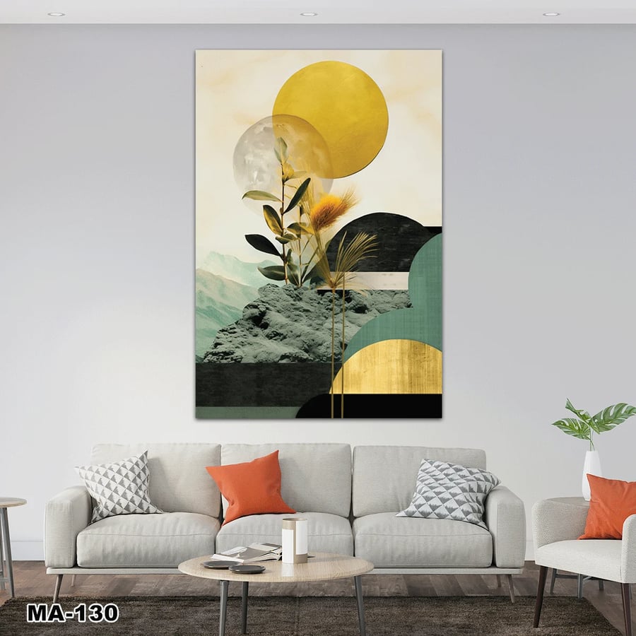 لوحة طبلون مغناطيس رسم تجريدي