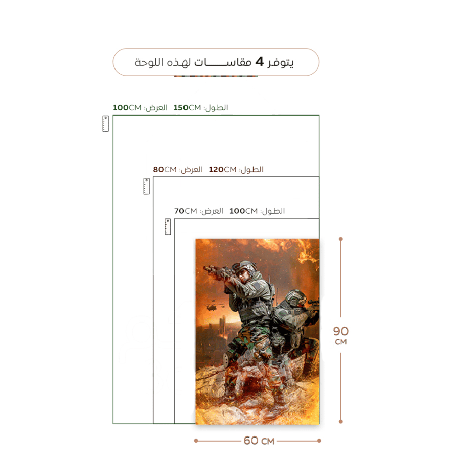 لوحة كانفاس كول اوف دوتي