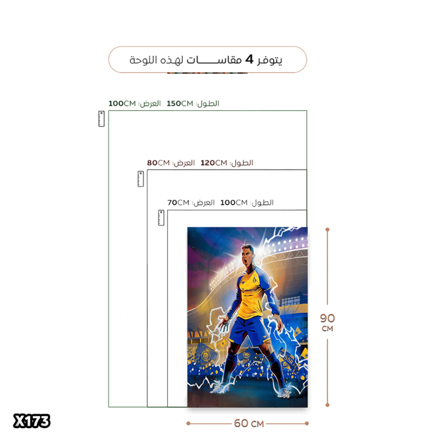 لوحة كانفس كريستيانو رونالدو