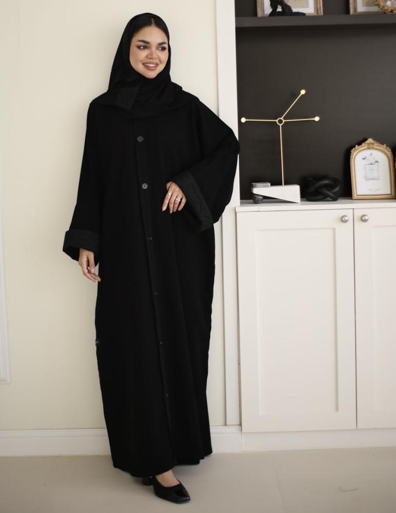Abaya (Zahraa) Royal Free Size with Buttons