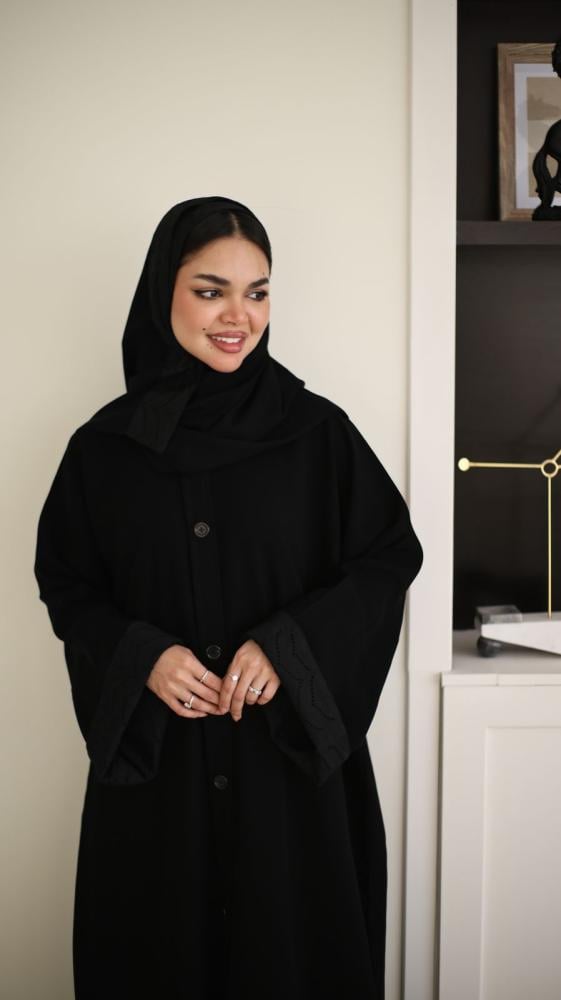 Abaya (Zahraa) Royal Free Size with Buttons