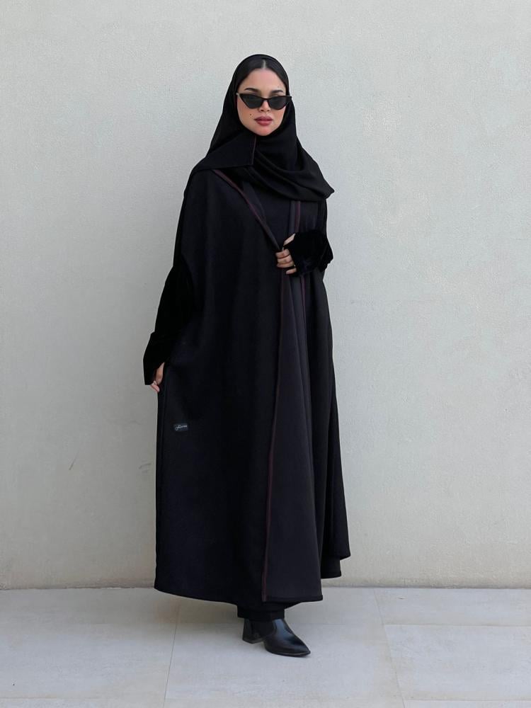 عباية كيب ( هاري بوتر ) شامواه مع مخمل بالاكمام وهودي