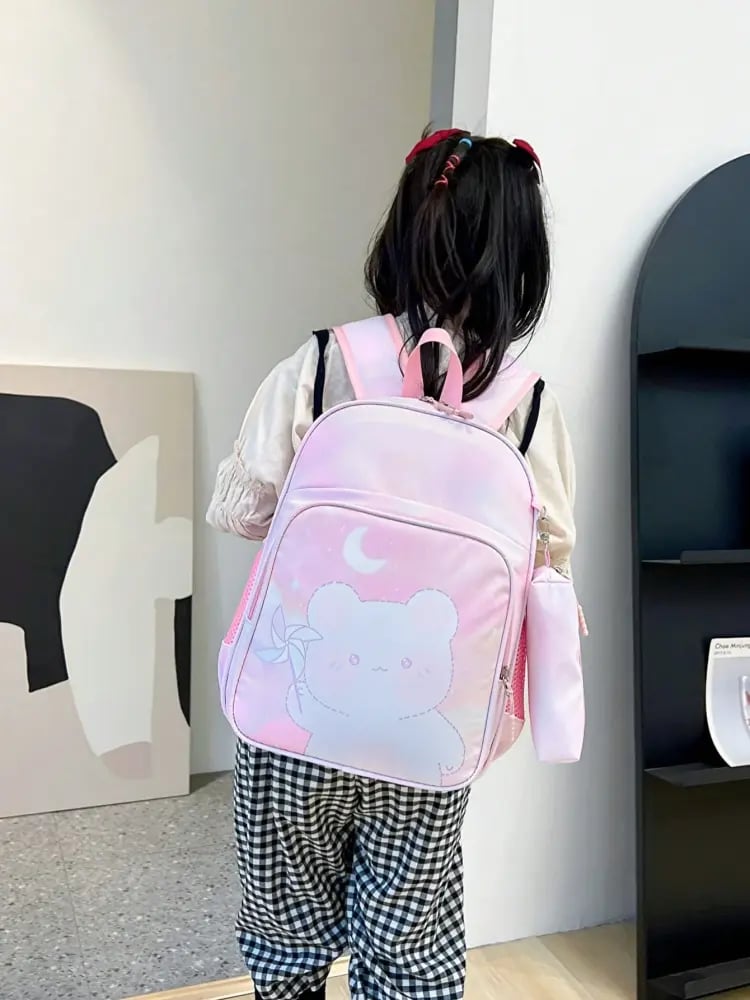 حقيبة ظهر مطبوعة برسومات كرتونية
