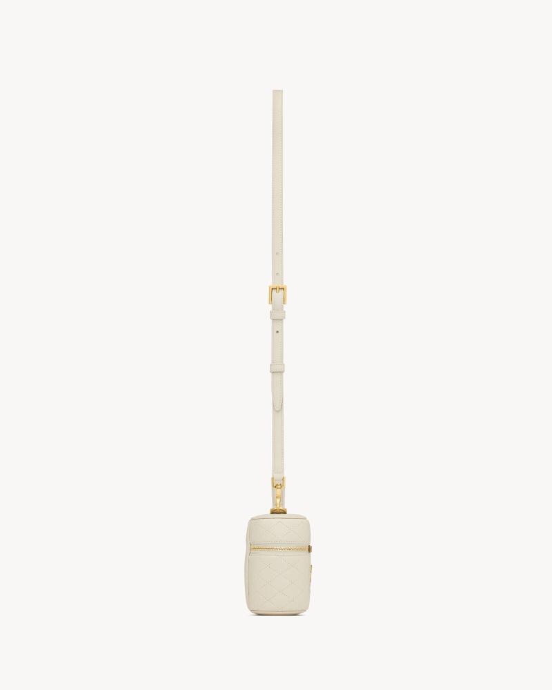 gaby vanity bag in lambskin BLANC VINTAGE