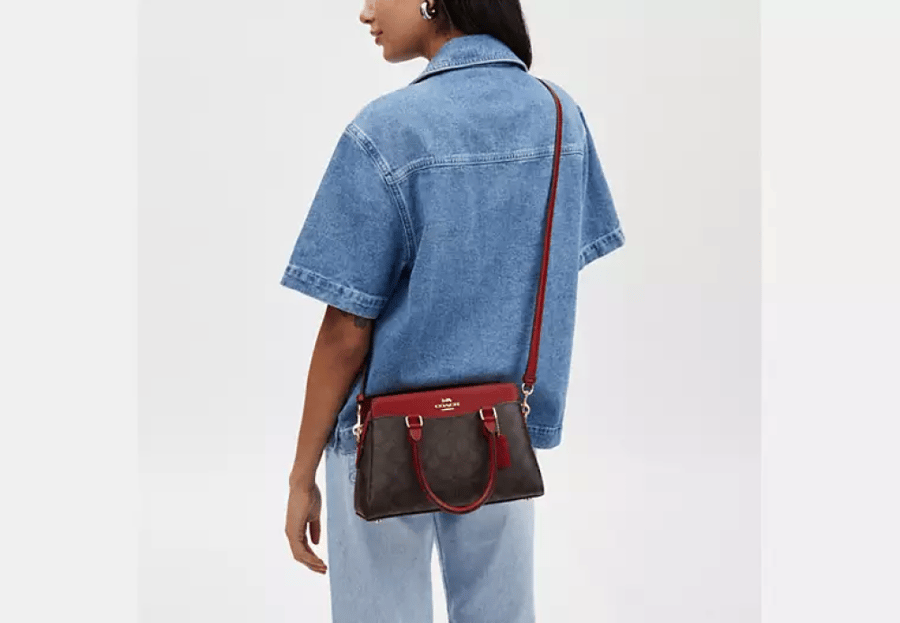كوتش |  Mini Darcie Carryall In Signature Canvas