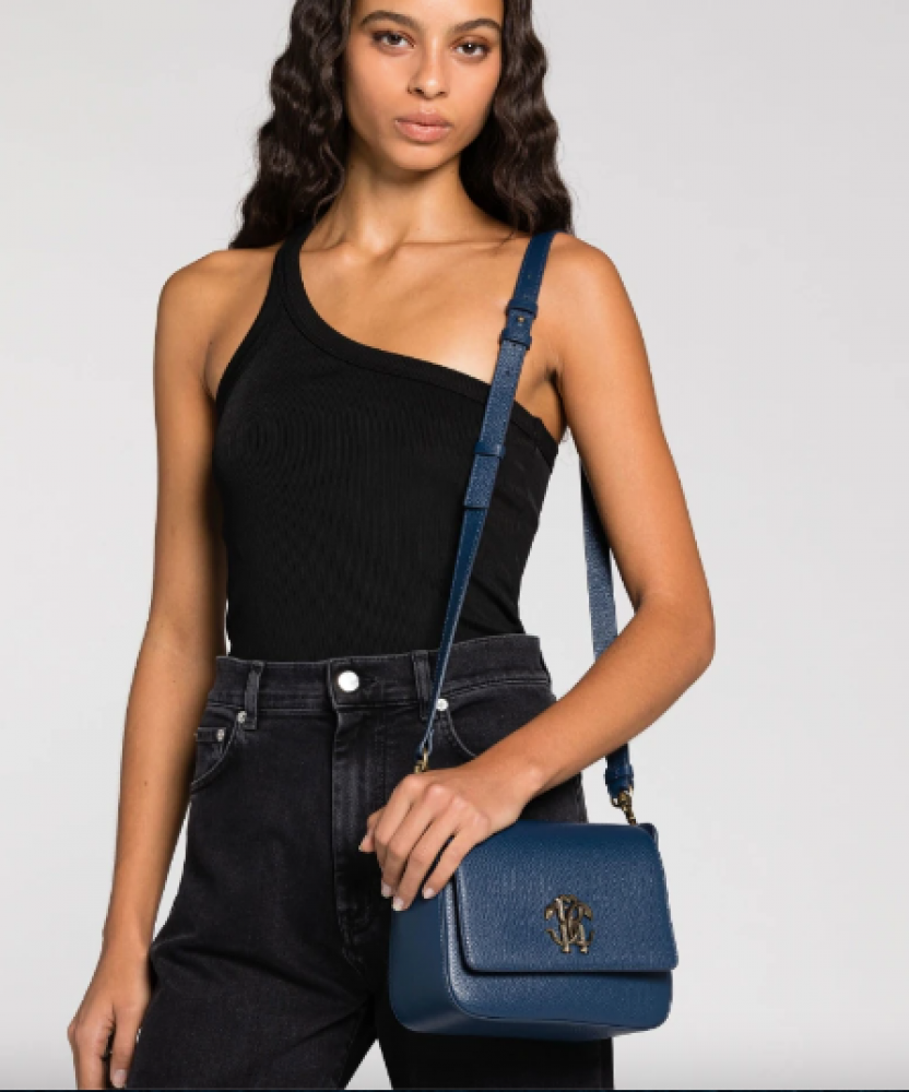 روبيرتو كفالي |  MIRROR SNAKE SHOULDER BAG