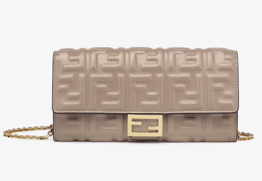 فندي | Baguette Continental Wallet With Chain