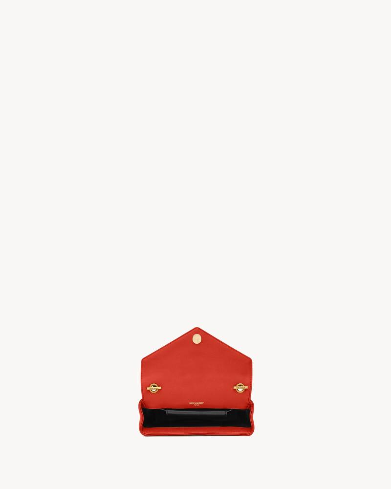 borsa loulou mini in pelle di agnello CELOSIA ORANGE