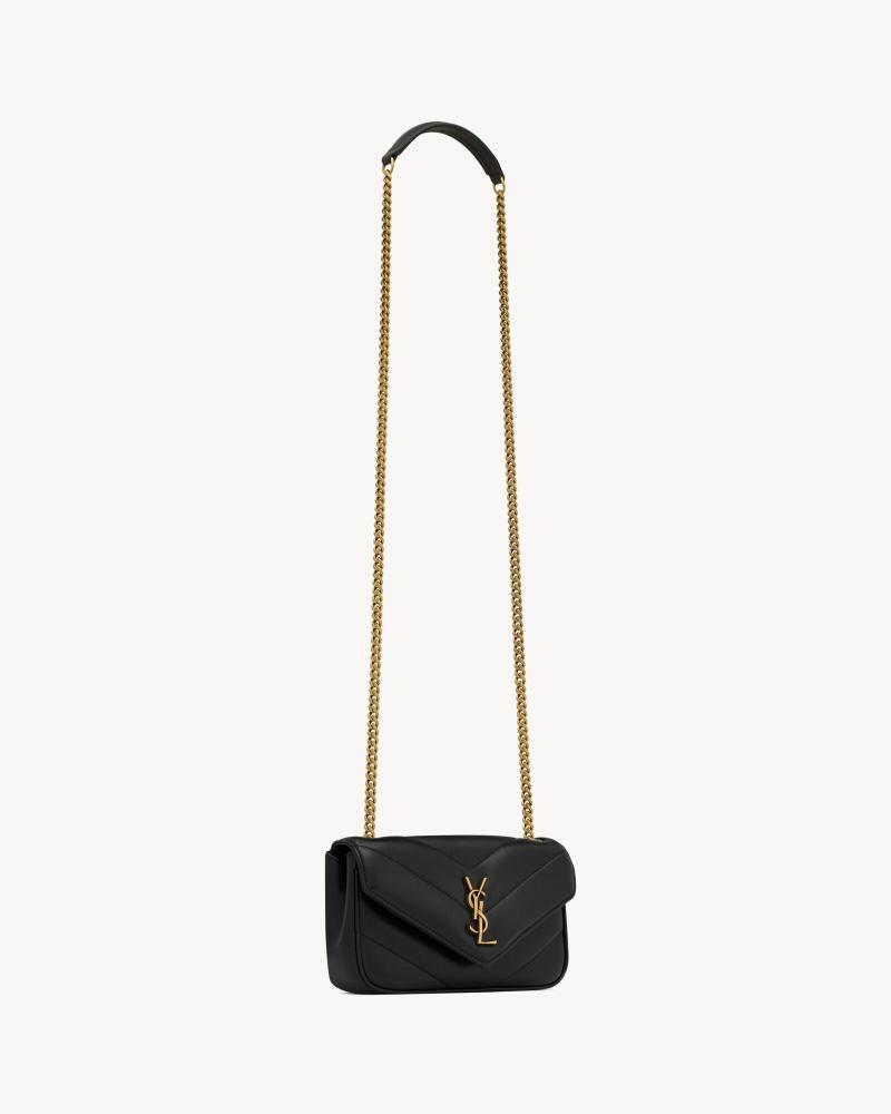 borsa loulou mini in pelle di agnello BLACK