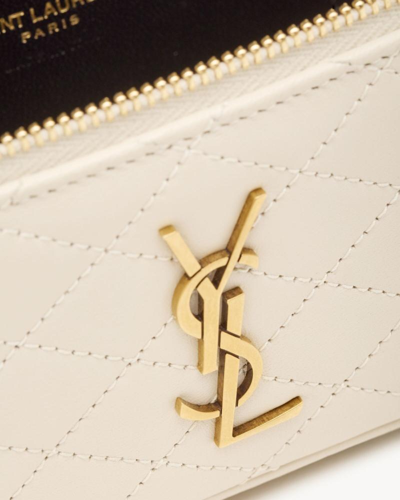 gaby vanity bag in lambskin BLANC VINTAGE