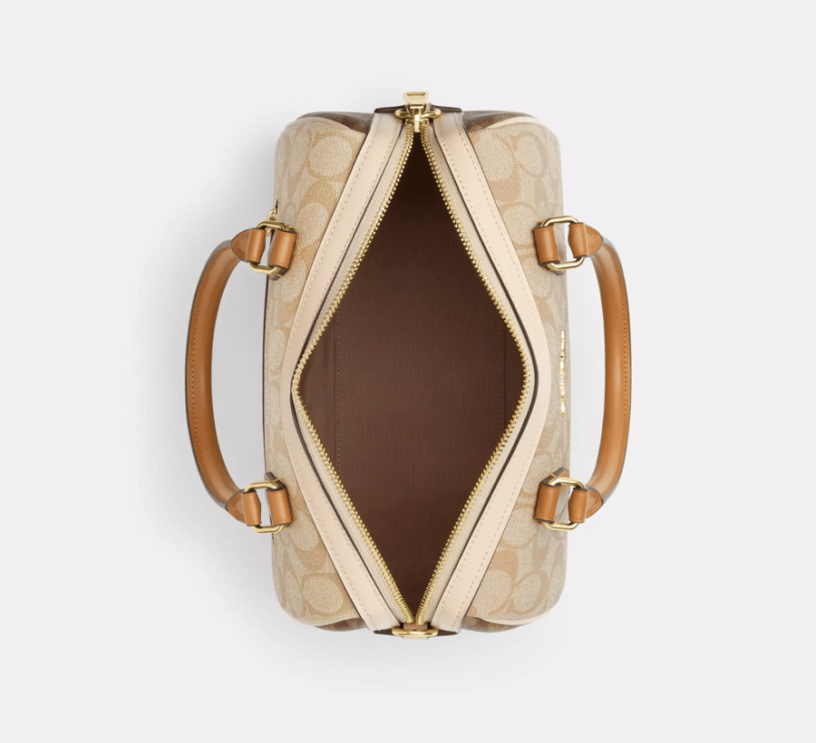 كوتش |  Rowan Satchel Bag In Blocked Signature Canvas