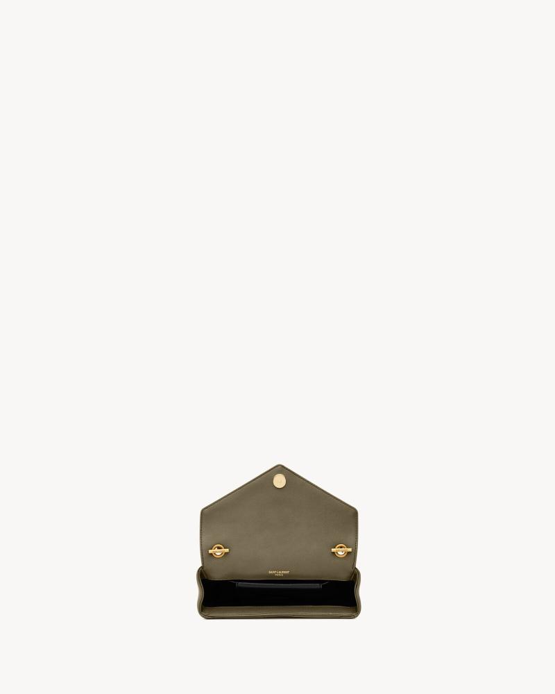 borsa loulou mini in pelle di agnello DARK STRONG MOSS