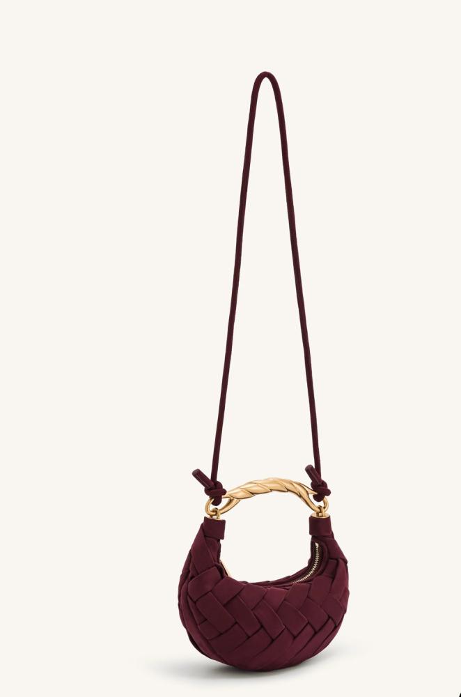 Orla Weave Handbag - Claret