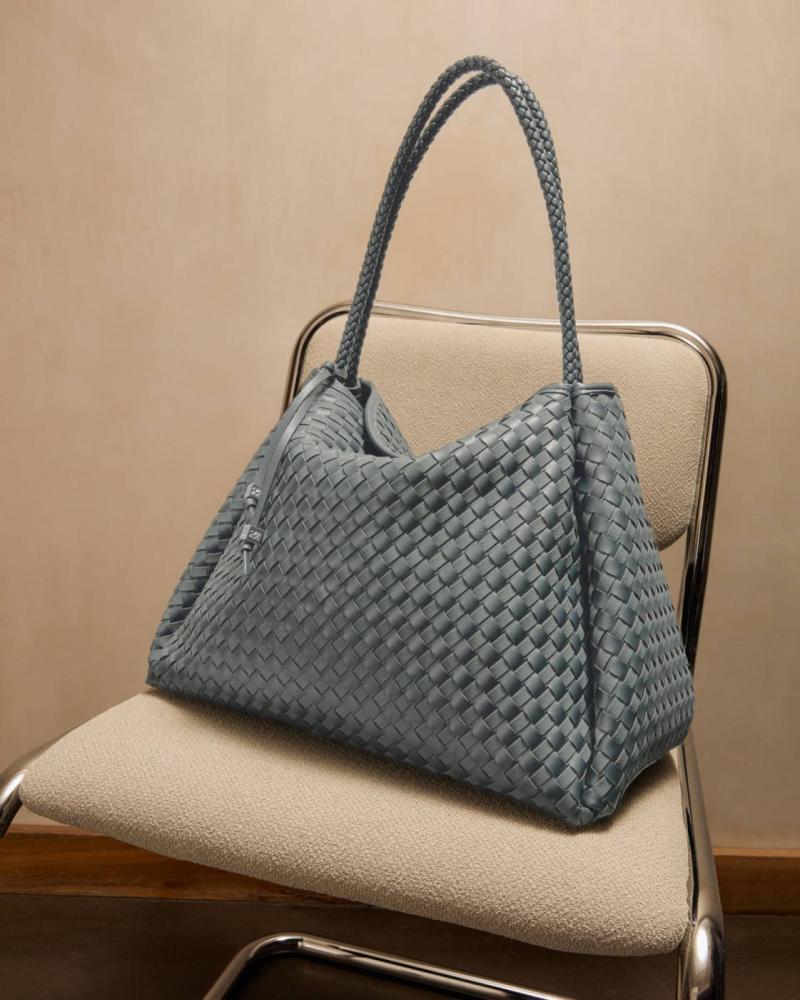 Nova Hand Woven Suedette Large Shoulder Bag