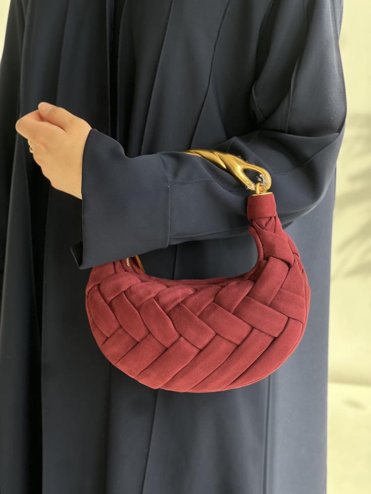 Orla Weave Handbag - Claret
